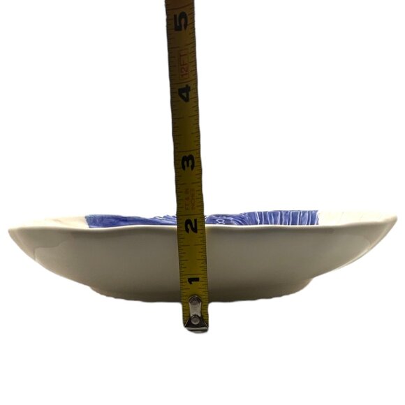 Nautilus Vanity Trinket Dish - Olfaire Blue Shell Bowl/Dish. Made in Portugal. - Picture 8 of 10